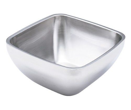 New vollrath 47674 stainless steel double wall square plain bowl  3-1/5-quart for sale