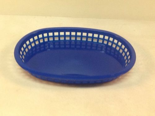 chicago Platter Basket 10.5x7x1.5 in Oval Blue (3pack)