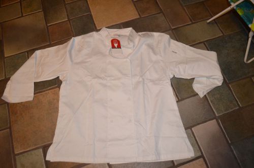 Chef works cwlj-wht womens executive chef coat white  size xxl for sale