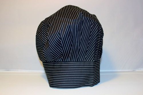 Two Lumps of Sugar Chef&#039;s Hat, Black &amp; White Pin Stripe