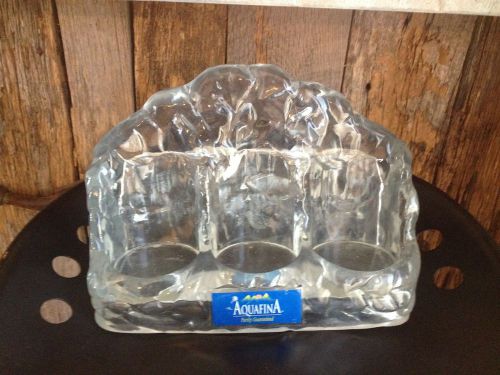 Aquafina Sales Display Vintage Acrylic Ice 3  Bottle holder