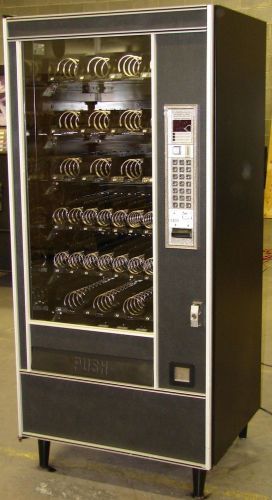 Small 28&#034;depth best bill acceptor 30day w. automatic products 6000 snack machine for sale