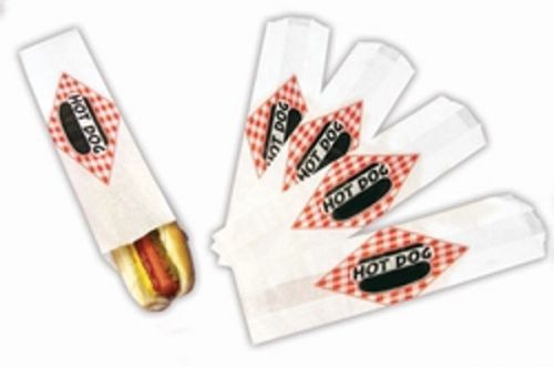 Paragon 8053 Hot Dog Paper Bags Foot Long Size 2000 Count