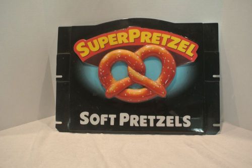 Revolving Super Pretzel Display Sign