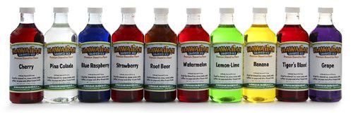 Hawaiian Shaved Ice - Snow Cone Syrups - 10 Flavor Variety Pack  premium syrup