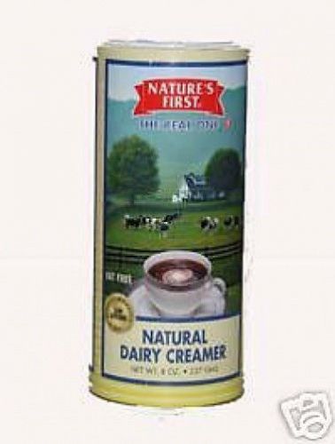 Nature&#039;s First Dairy Powdered Creamer 8 oz canister 12 count