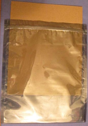 200 ct mylar zip seal reclosable static shielding bags / envelopes 10&#034; x 12” for sale