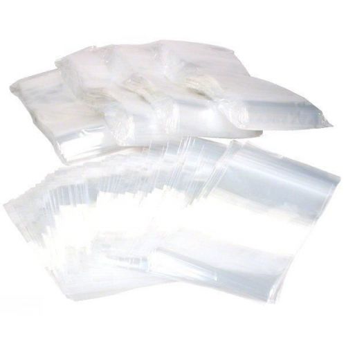 500 White Block Resealable Plastic Bags 6&#034; x 4&#034;