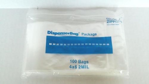 100 4x6 2 MIL Plastic Reclosable Resealable Ziplock Bags Clear Free Shipping