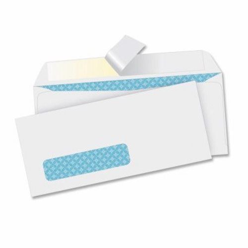 Business Source Peel/Seal Envelopes, Tint/Window ,9-3/4&#034;x4&#034;, 500/Box (BSN16473)