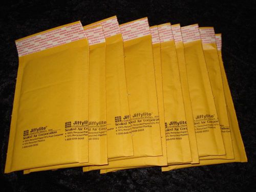 Ten 3x5 cushioned mailers jiffy lite #000 for sale