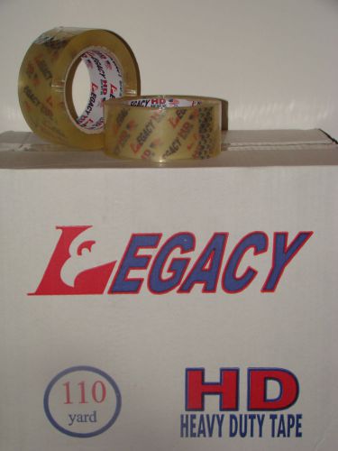 6 rolls 110 yard x 1.8mil x 2 inch american made clear packing tape shipping for sale