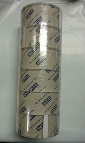 6 rolls of 2&#034; x 55 yards 2.6 mil uline clear carton sealing tape for sale