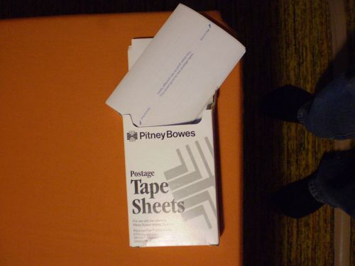 620-9 Pitney Bowes Postage Tape Sheets in original box; opened almost full SAVE$