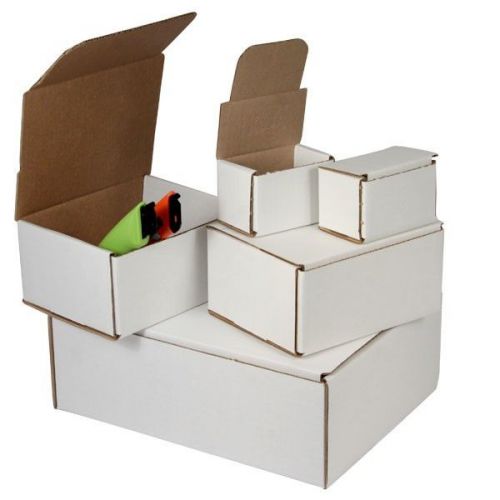 Lot of 200 pcs 5x2x2 white corrugated shipping mailer packing boxes packaging for sale