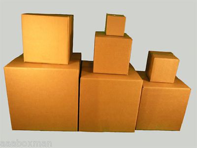 4 x 4 x 4 heavy duty boxes shipping storage 25 aaaboxman free shipping! for sale