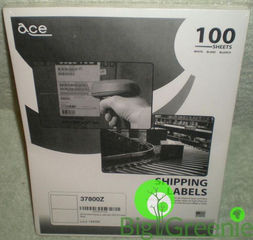 200 half sheet mailing shipping labels 8.5 X 5.5 white label  EBAY USPS FEDEX