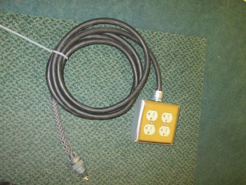 Power Cord (4) 20A 125V Outlets Aprox. 11&#039; Used