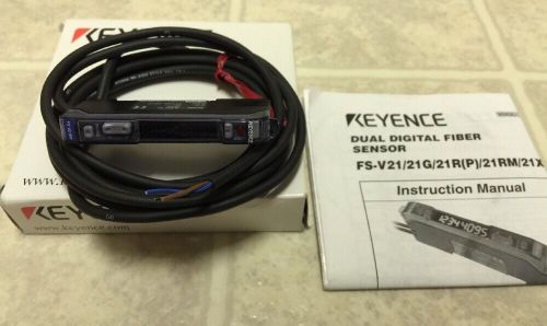 Keyence FS-V21RP Dual Digital Fiber Sensor FSV21RP; Brand NEW in Box