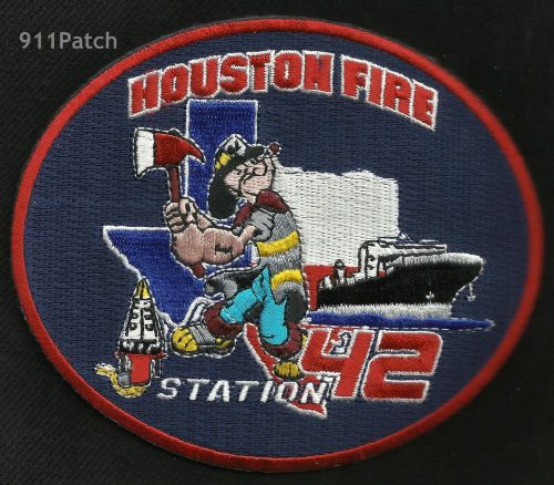 HOUSTON, TX - Station 42 &#034;Popeye&#034; FIREFIGHTER Patch Fire Department