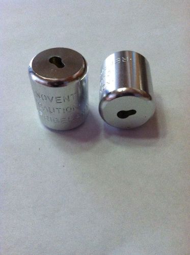 50 Pack Novent Universal Locking Caps Silver With Key