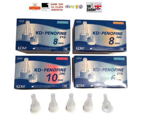 10x 20x 30x 40x 50x pen needles kdm kd-penofine sterile fast &amp; free uk p&amp;p cheap for sale