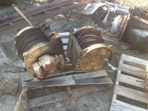 One (1) used braden hydraulic planetary power winch line reel puller for sale