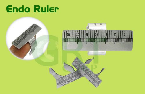 02 Endo Ruler Finger Ring Stainless Steel Dental Instruments