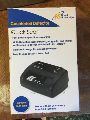 BRAND NEW Royal Sovereign Quick Scan Counterfeit Detector (RCD-2120)