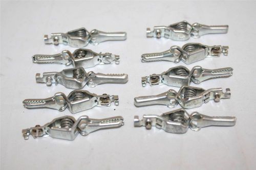 Mueller Lot of 10 #85 Crocodile Clip Steel 5-Amp Made in USA