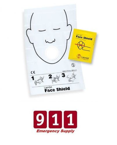 Laderal Face Shield for CPR Rescue Breathing Barrier Mouth with Instructions