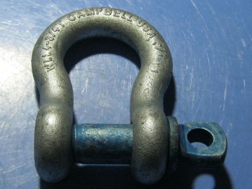 3/4&#034; 4 3/4 ton CAMPBELL Clevis Screw Pin Anchor Shackle USA made FREE SHIPPING