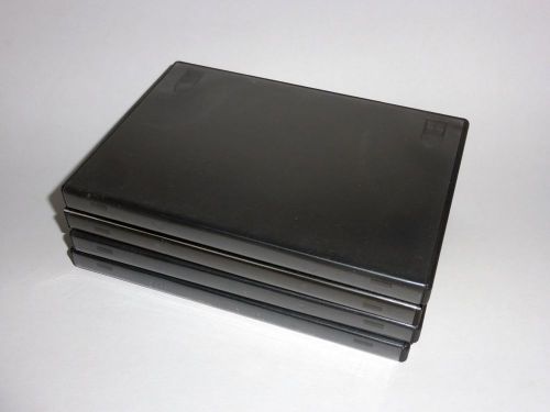 4 Double Amaray DVD Cases - 2-disc, black