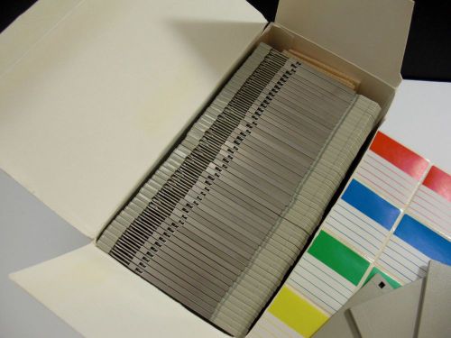Box - 52  3.5&#034; Floppy Diskettes Disks Discs Plus Color Coded Blank Labels - AJII