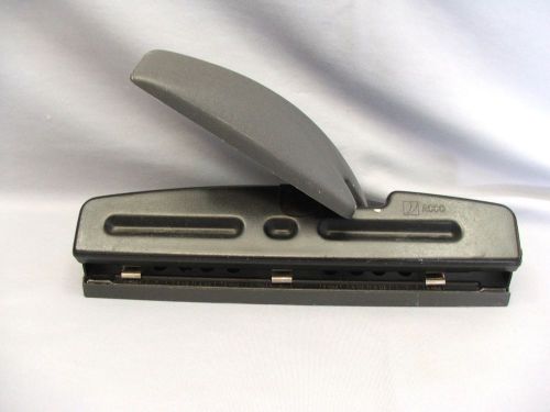 Acco 74030 levered adjustable 3 hole paper punch home legal medical organizer for sale