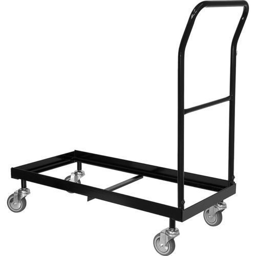 CHAIR CART DOLLY STORAGE ROLLING TRANSPORT RACK folding plastic metal chair