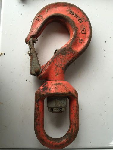 3/4 ton hook crane chain lifting hook swivel with latch for sale