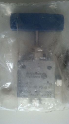 Autoclave engineers 30vm4072 ht high pressure temp needle valve 30,000 psi 316ss for sale