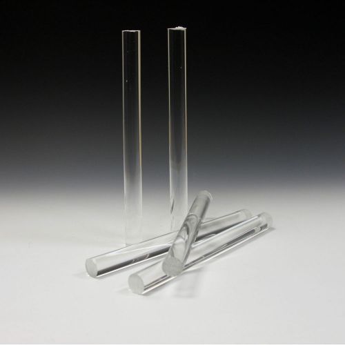 Clear acrylic / plexiglass round rod - 1&#034; diameter for sale