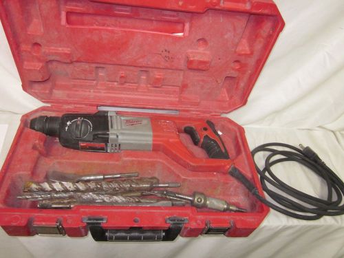Used Milwaukee SDS Max Electric Rotary Hammer Drill 5262-21 Construction Work