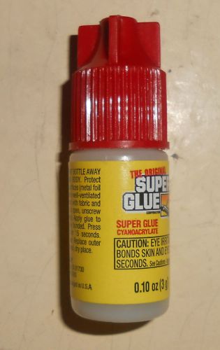 1 tube THE ORIGINAL SUPER GLUE CORP. SUPER GLUE cyanoacrylate