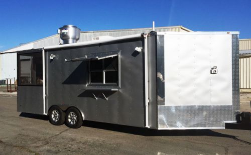 26&#039; enclosed concession food trailer / bbq trailer / porch trailer for sale