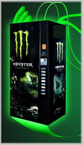 Monster energy soda machine, completely refurbished machine, dixie narco 501e for sale