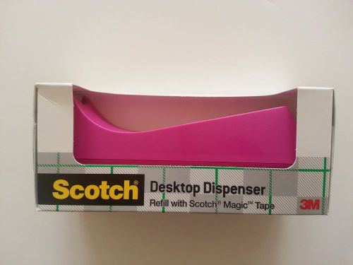 Scotch Desktop Tape Dispenser model C-38 Pink NIB