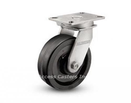 90TM08501S Albion Swivel Plate Caster, 8&#034; x 3&#034; Phenolic Wheel, 2500 lbs Capacity