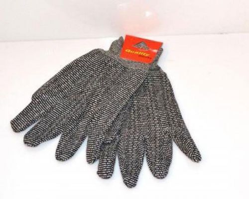 24 PAIR KNIT WRIST COTTON GRAY MULTI PURPOSE WORK GLOVE