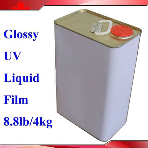 UV Laminating Film Liquid 4Kg(8.8Lb)for UV Coater Coating Laminator US Seller