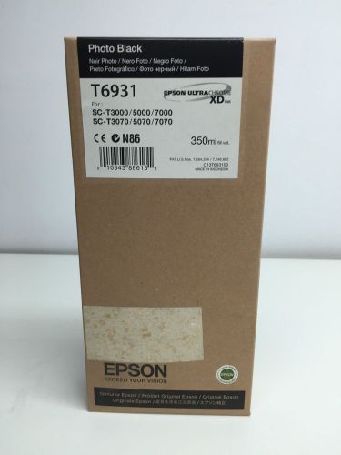 Epson T6931 Original Photo Black Cartridge-350ml 12/2015 New -A2