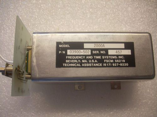 FTS 2000A 10Mhz Quartz oscillator frequency standard Fully tested and working