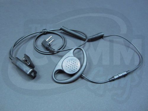 1 wire earpiece for kenwood 2 pin radios d ring headset tk protalk baofeng for sale